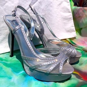 I. Miller Beautiful Shoes Platinum Rhinestone